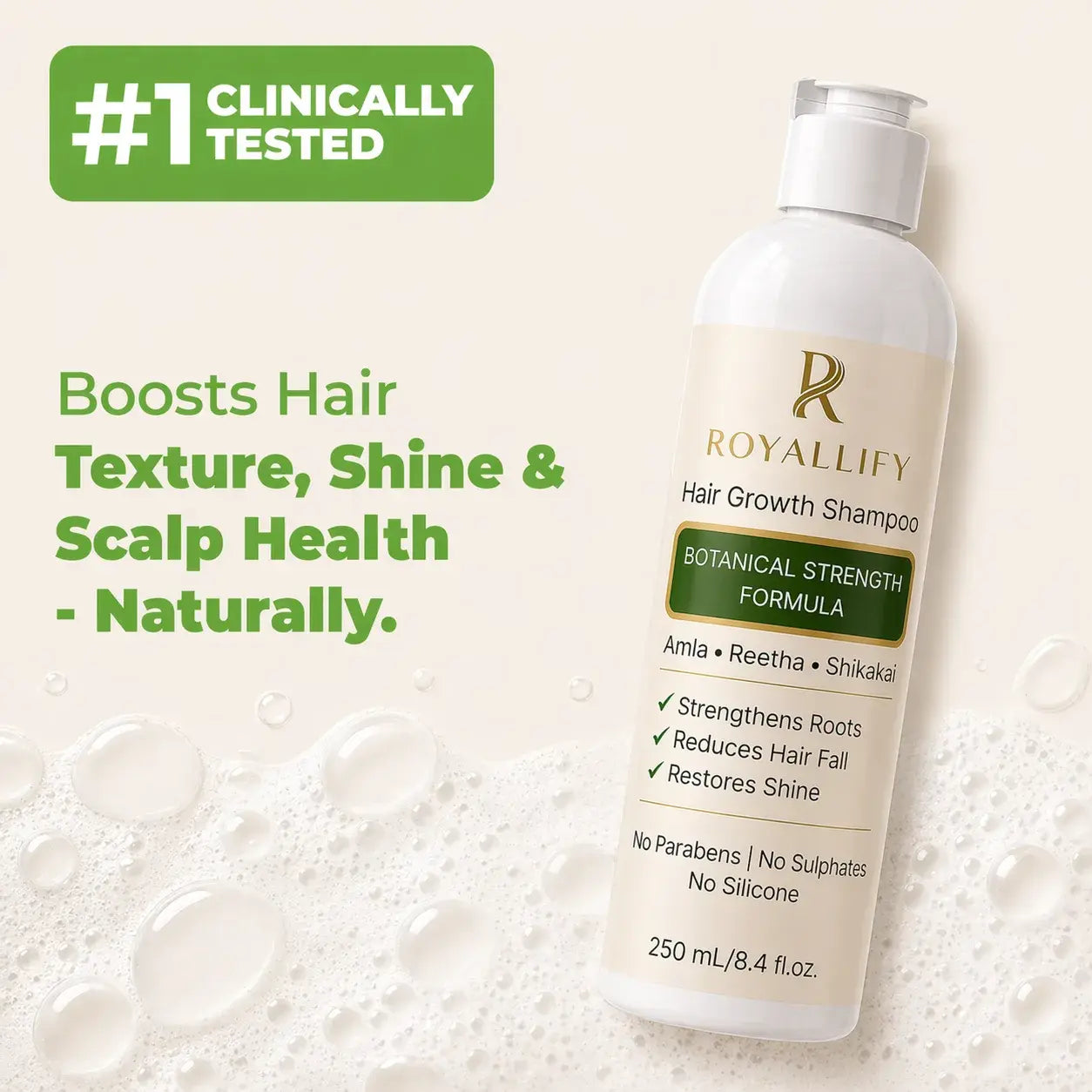 Royallify Hair Growth Shampoo – No. 1 Herbal Shampoo in Pakistan