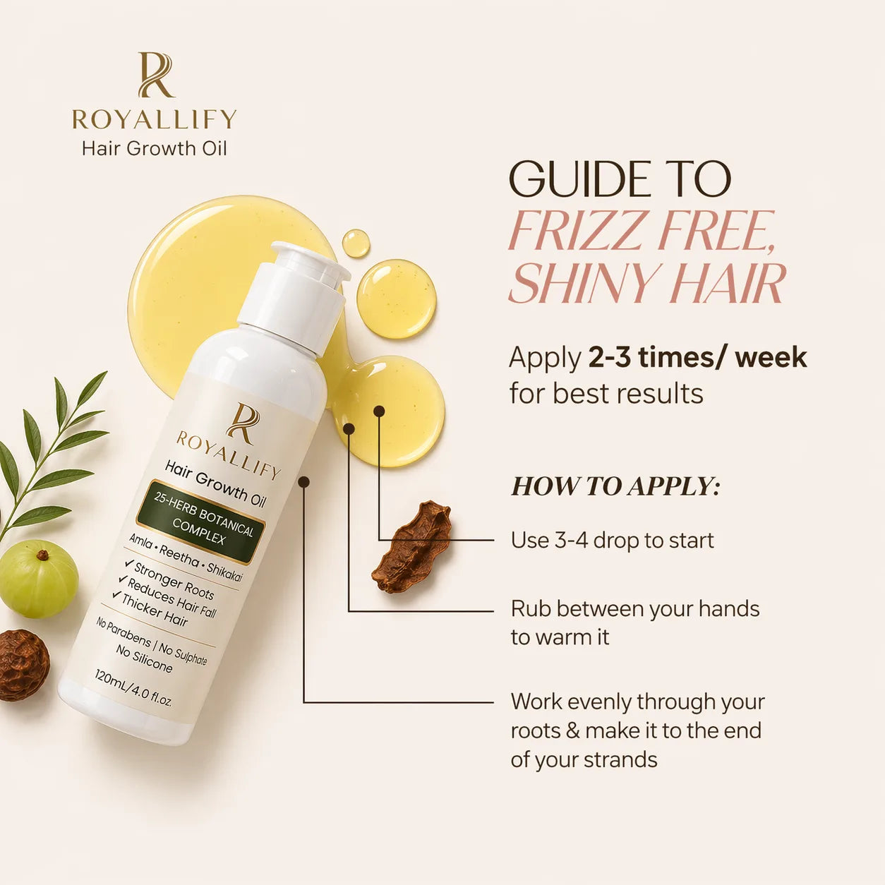 Royallify Hair Growth Oil – How to USe