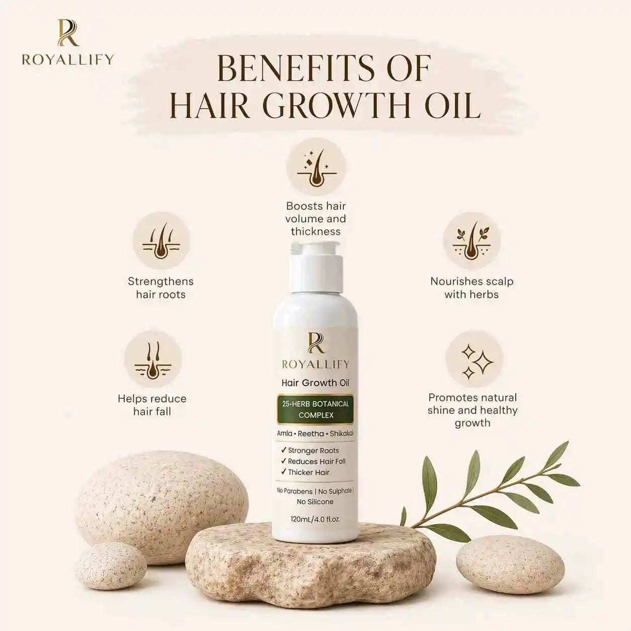 Royallify Hair Growth Oil – Benefits