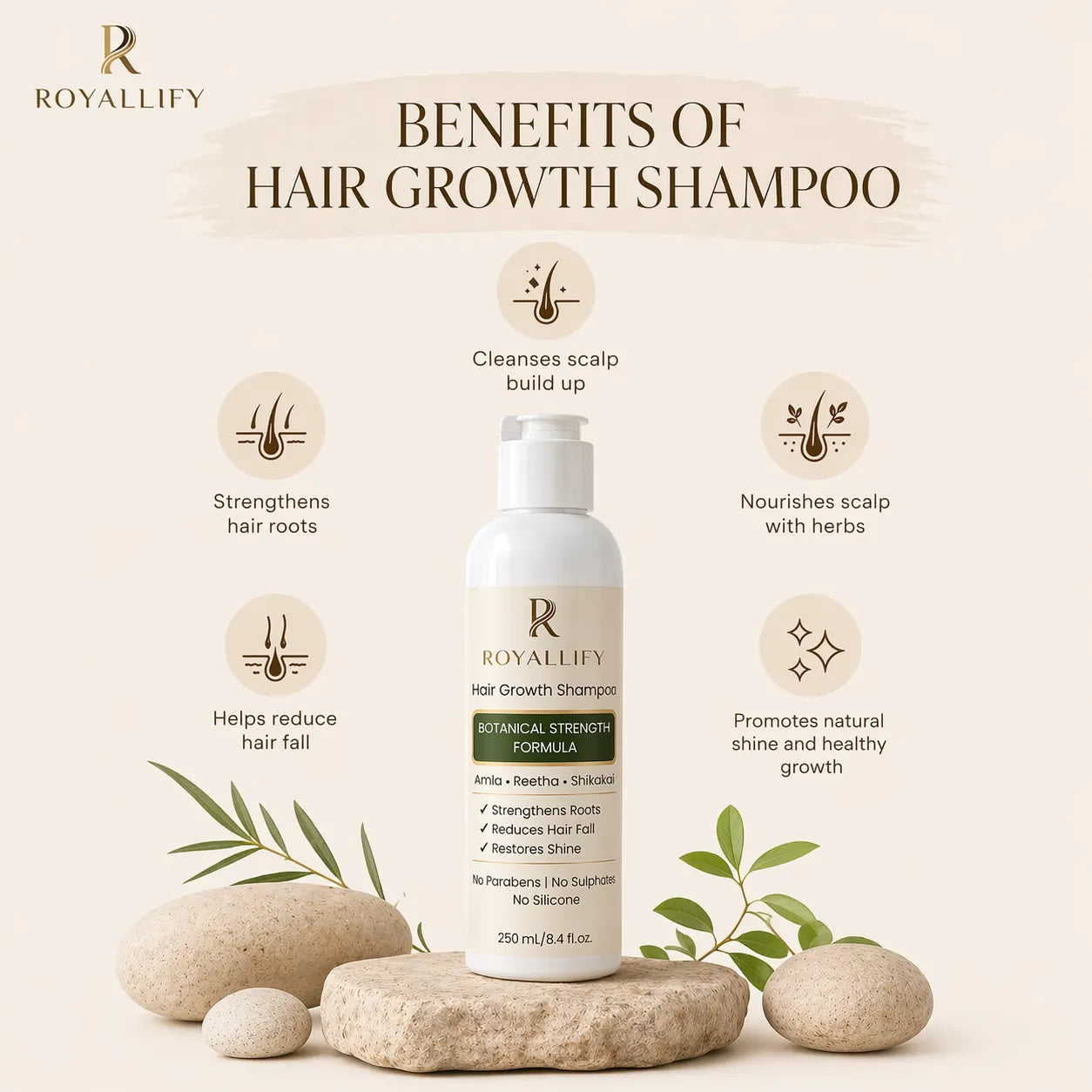 Royallify Hair Growth Shampoo – Benefits